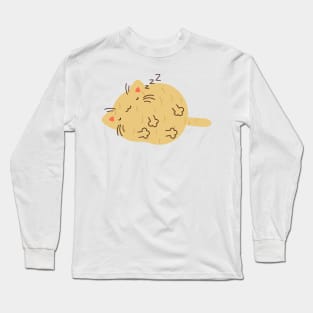 Sleeping potato cat Long Sleeve T-Shirt